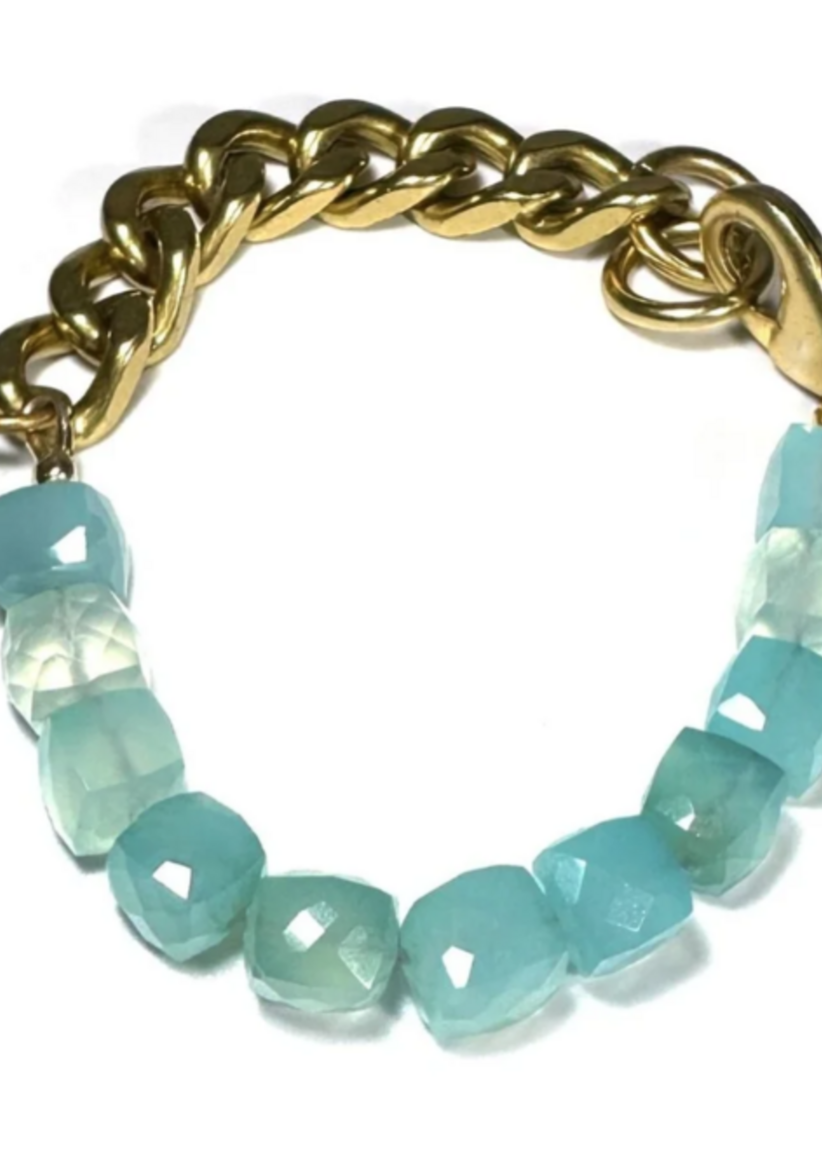 Remix: Chalcedony Cubes Bracelet