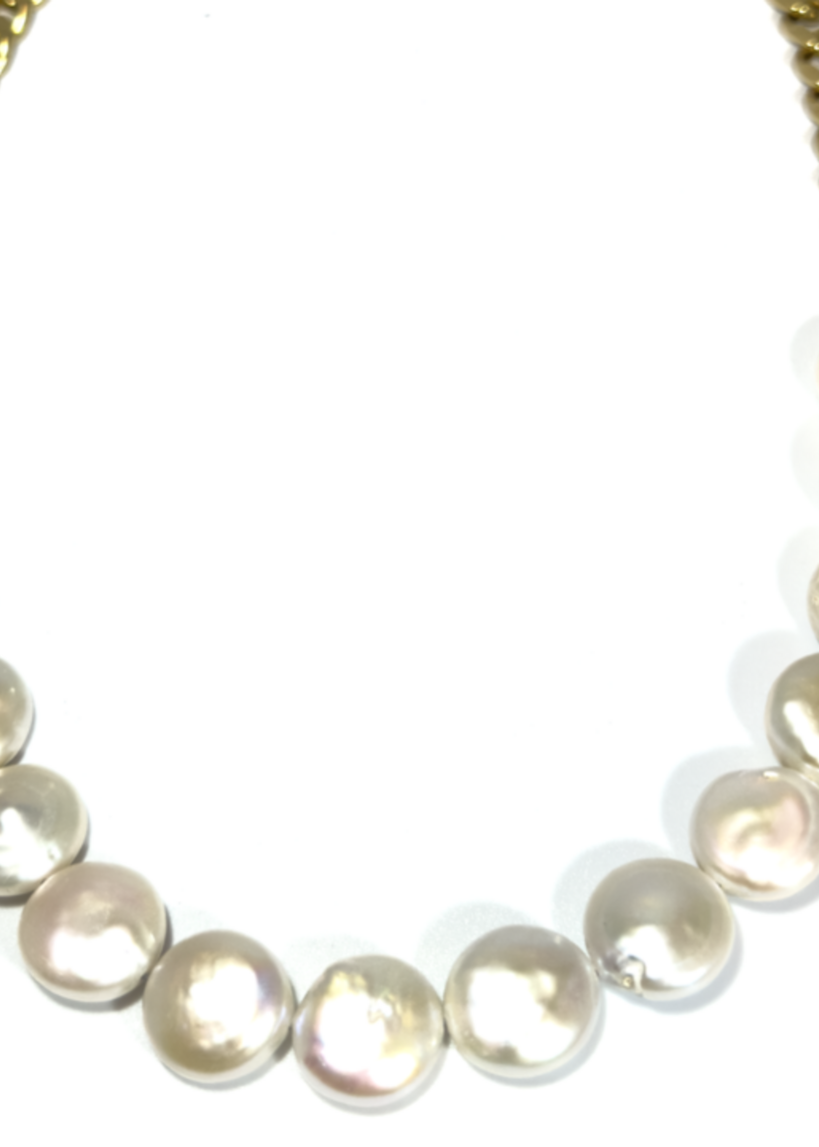 Pearl Coin & Curb Necklace