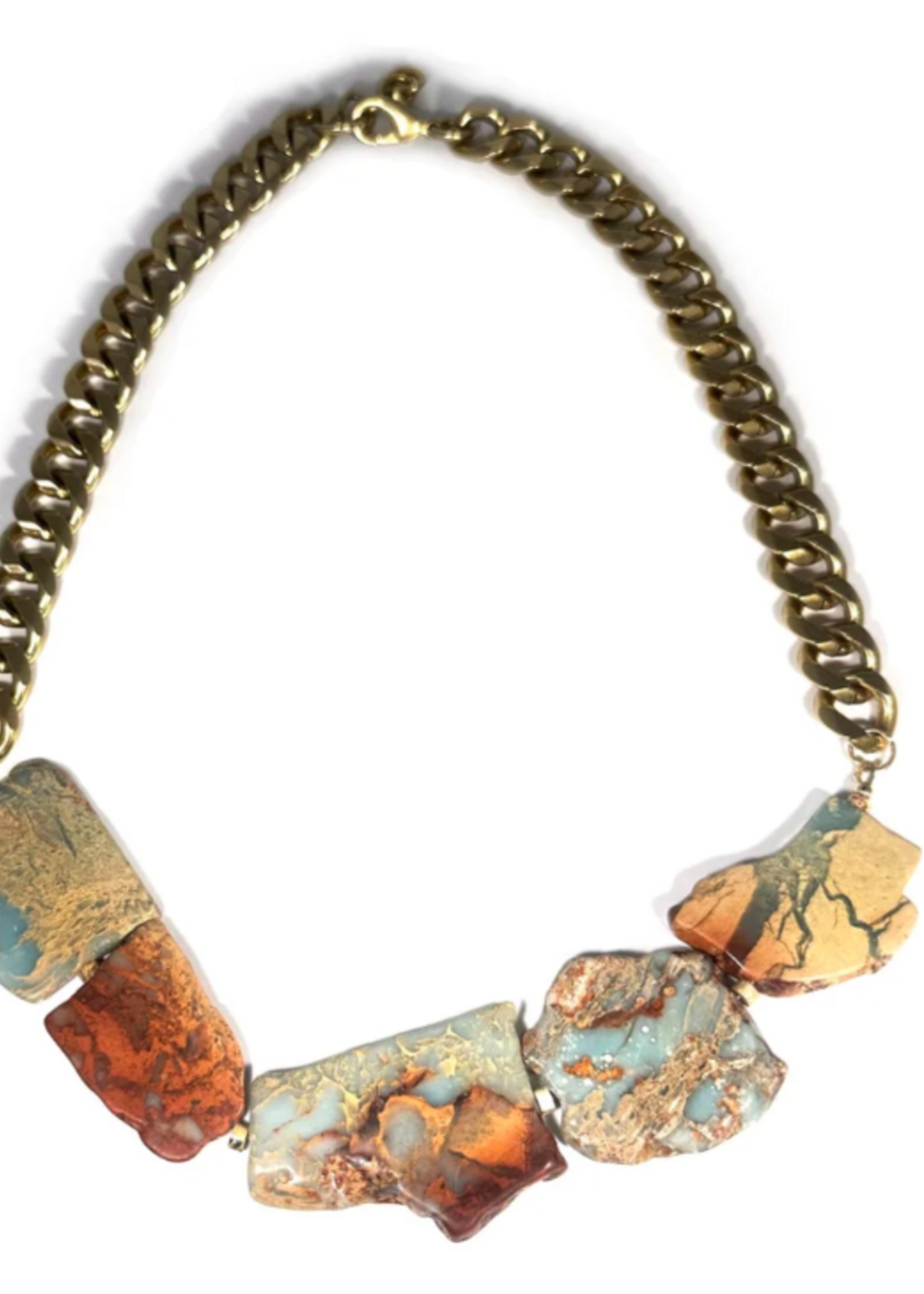 Snakeskin Jasper Statement Necklace