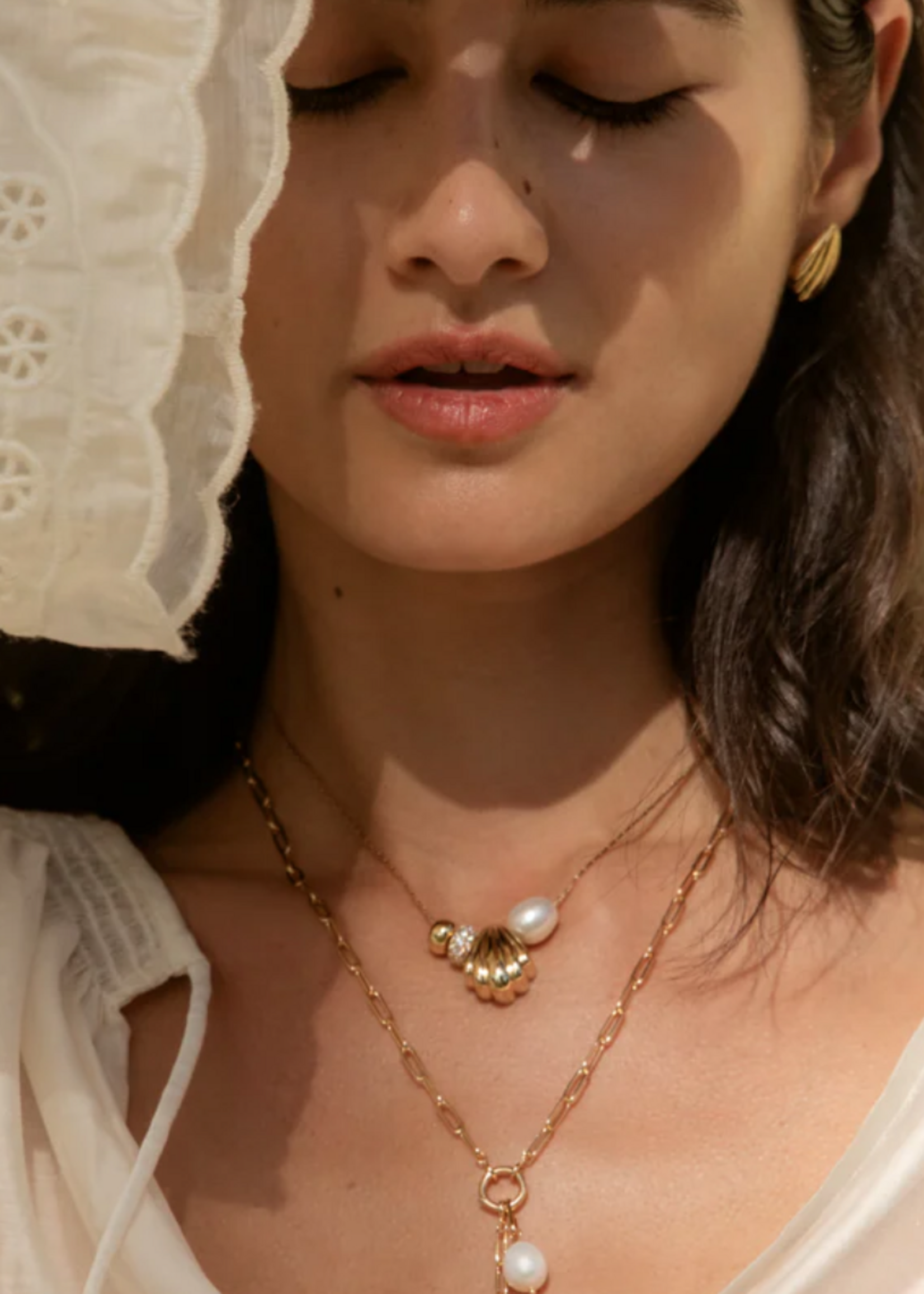 Lina Shell Bead Necklace