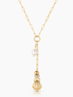 Lina Shell Lariat Necklace