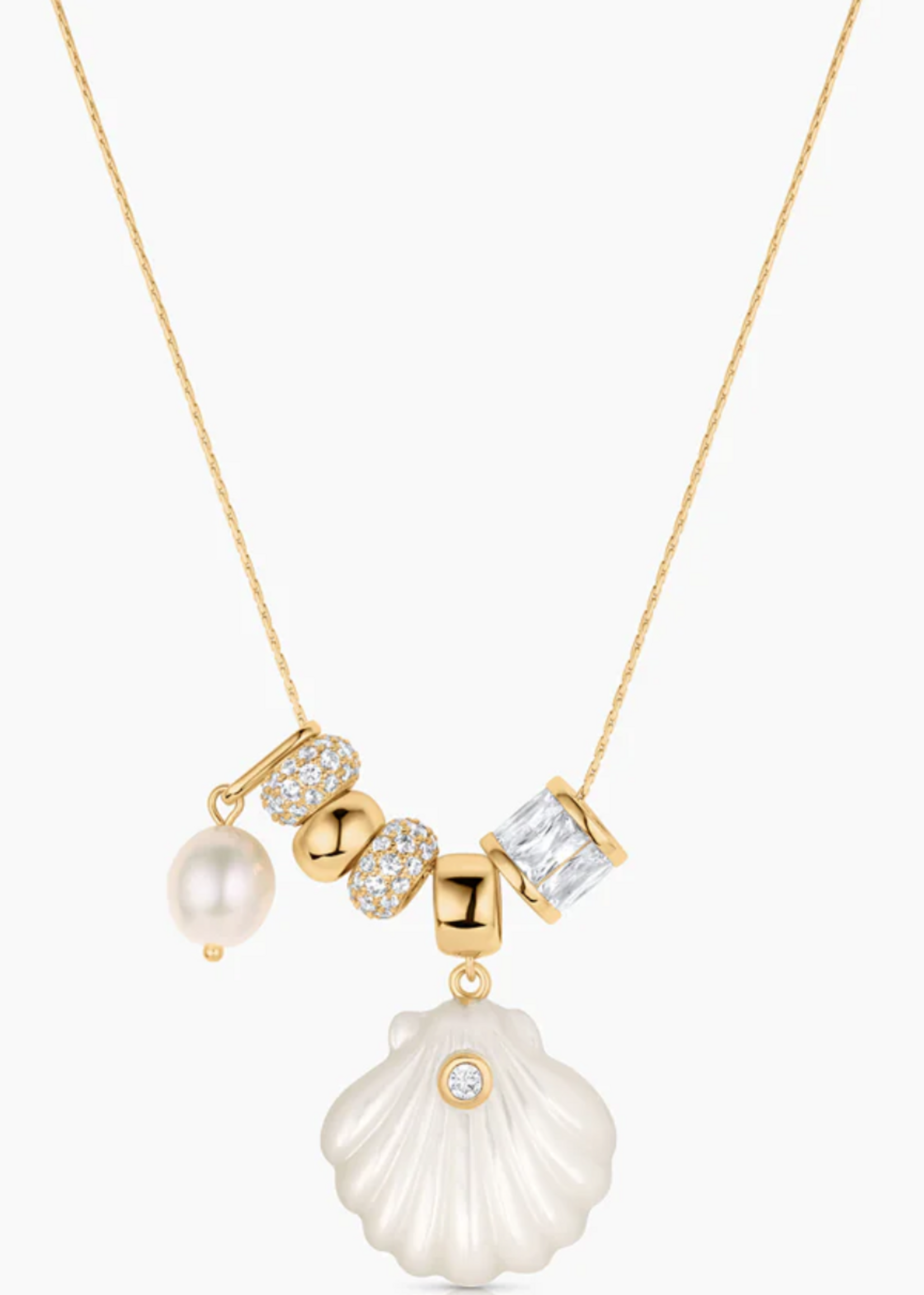 Coquille Soirée Mother Of Pearl Shell Necklace