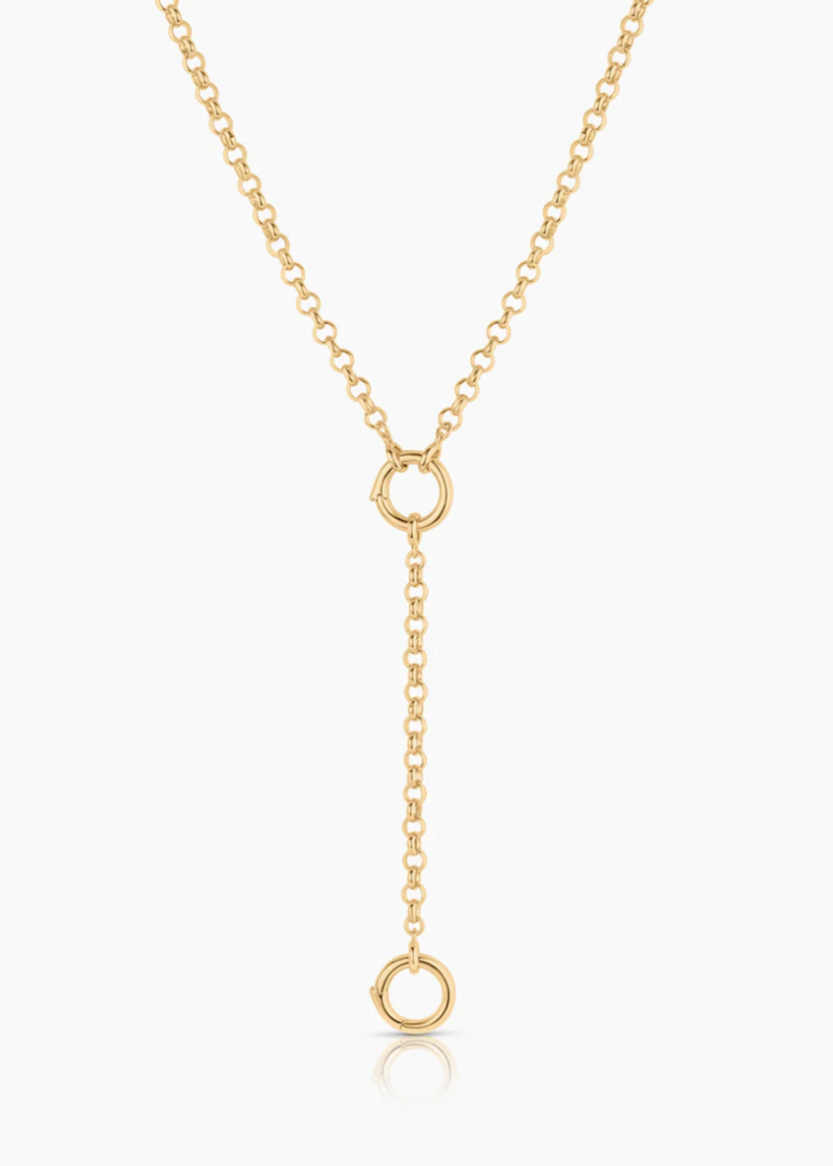 Vienna Rolo Charm Lariat Necklace