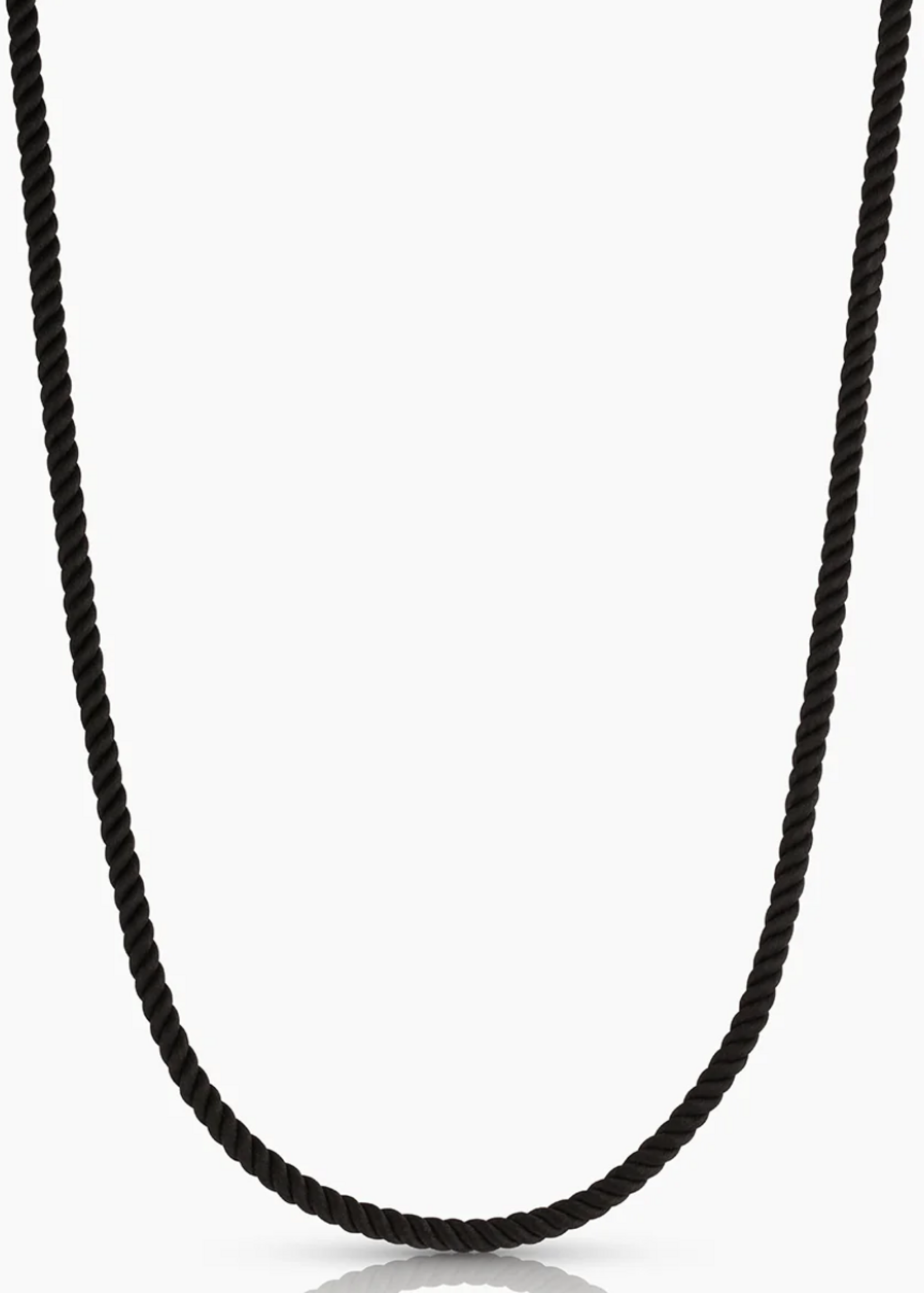 Coco Noir Silk Cord Necklace