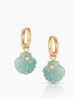 Coquille Shell Hoop Earrings