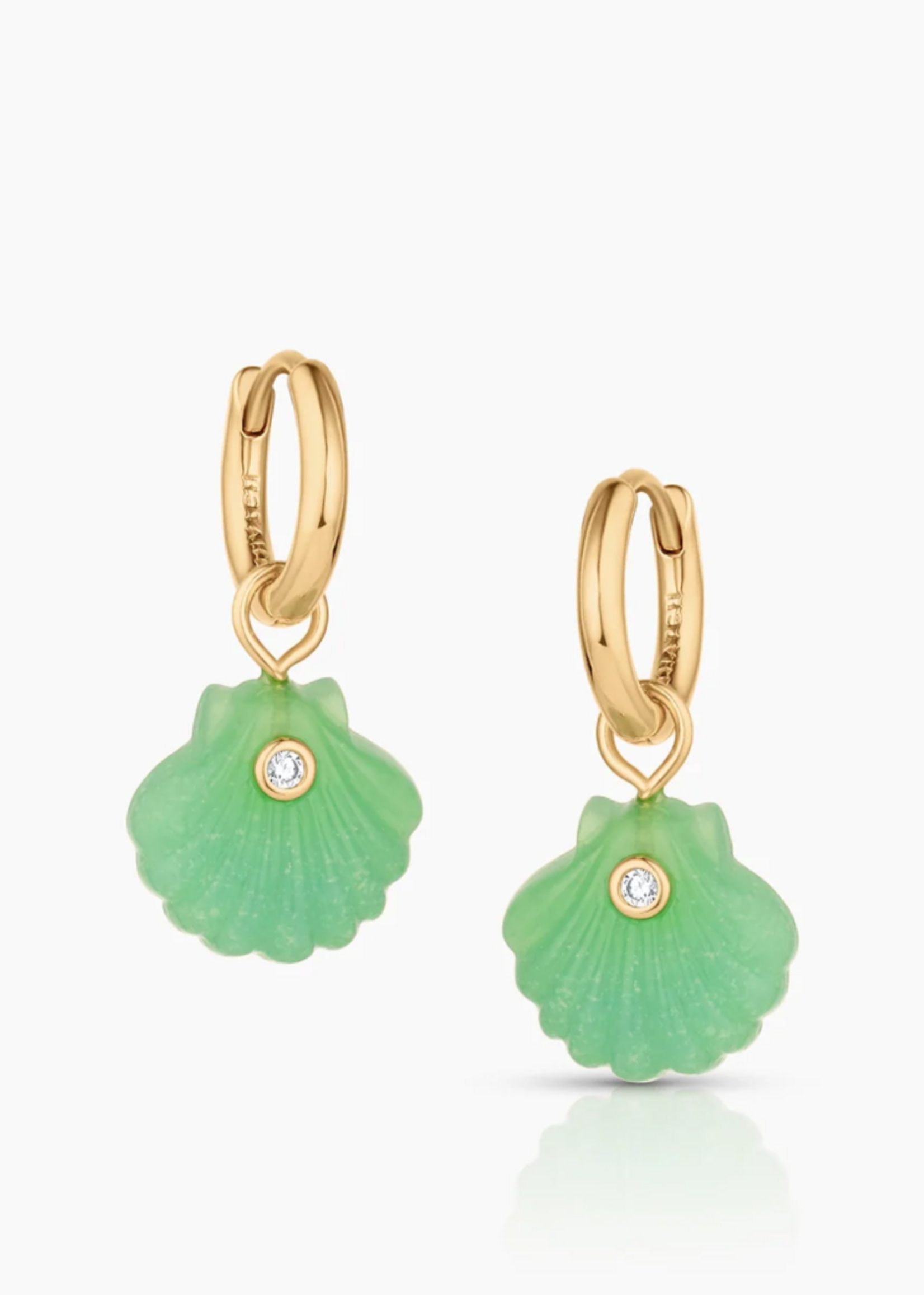 Coquille Shell Hoop Earrings