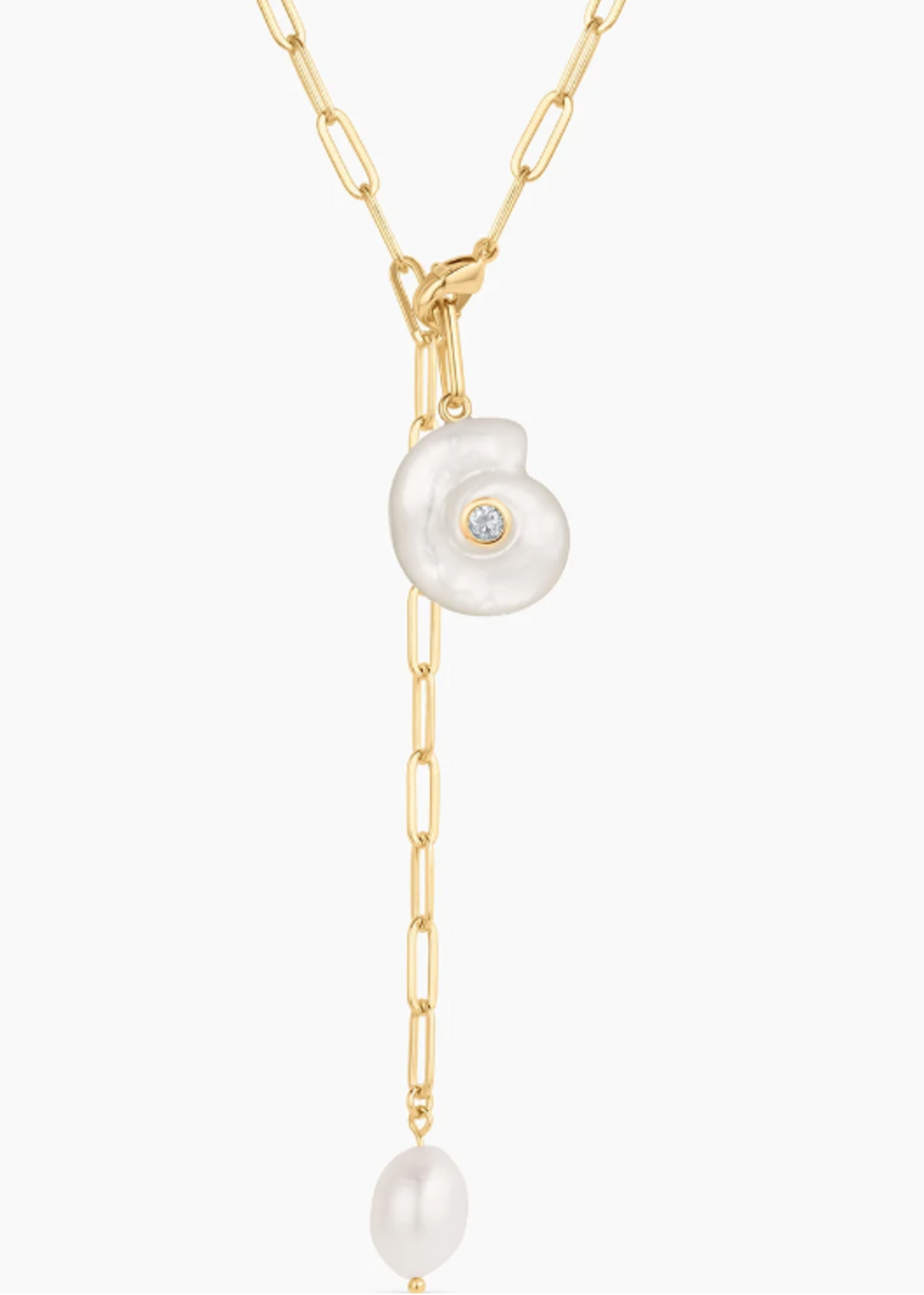 Nautilus Mother Of Pearl Spiral Shell Charm