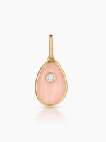 Cowrie Pink Jade Shell Charm