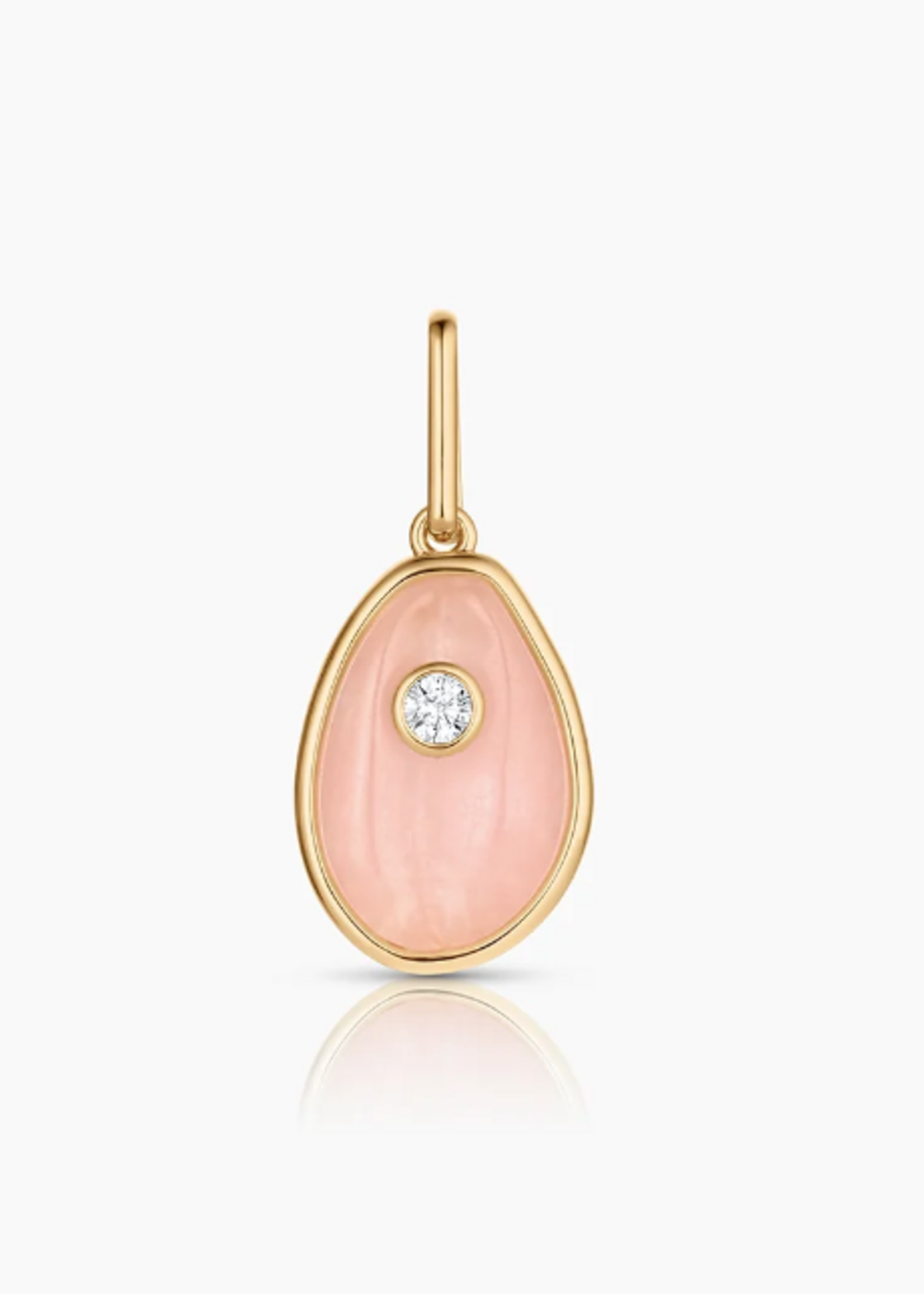 Cowrie Pink Jade Shell Charm