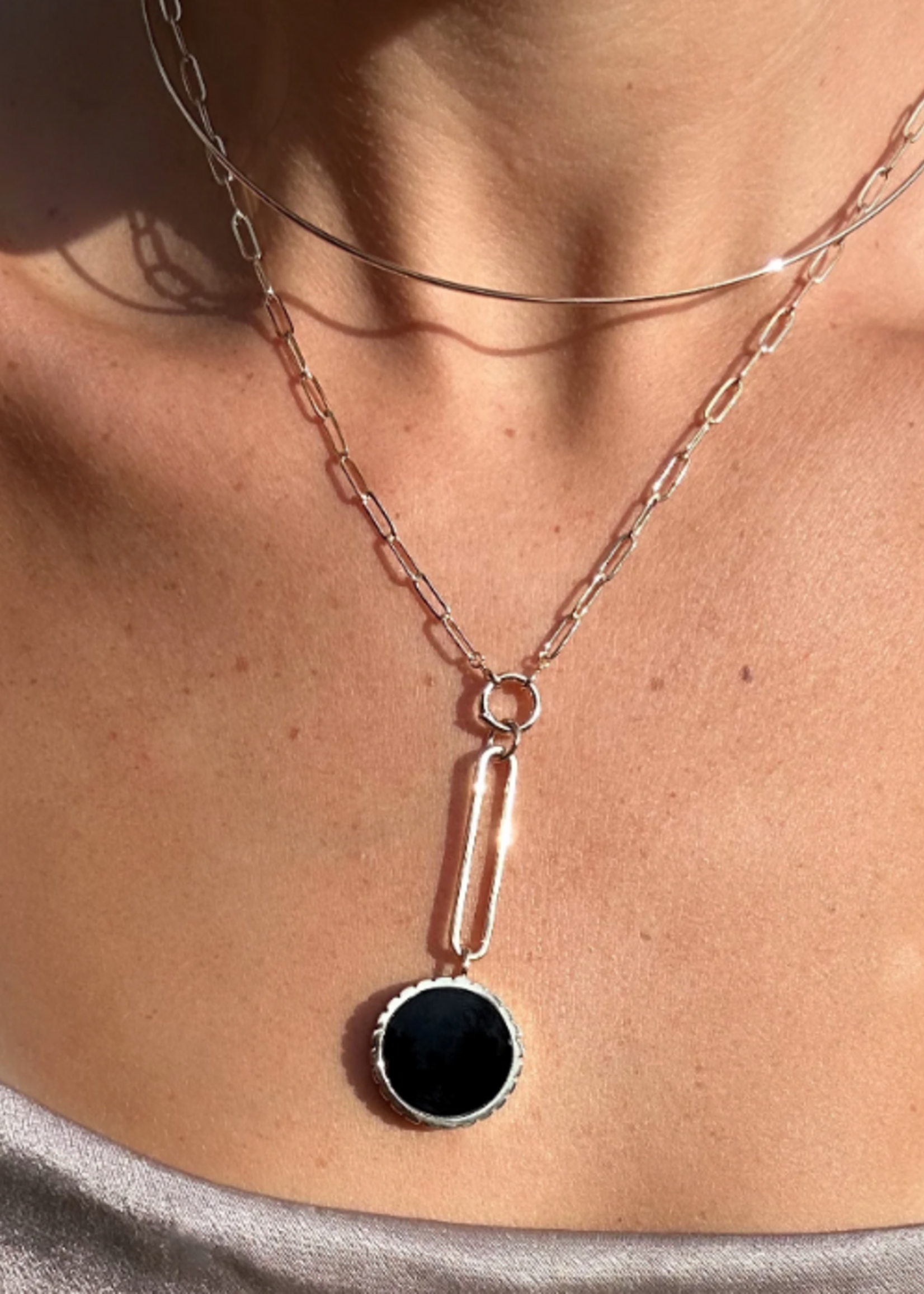 Odeon Onyx Drop Charm