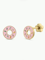 Donut Enamel Flat Back Studs