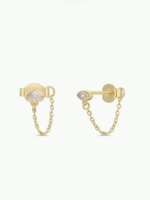 Chain Huggie Studs