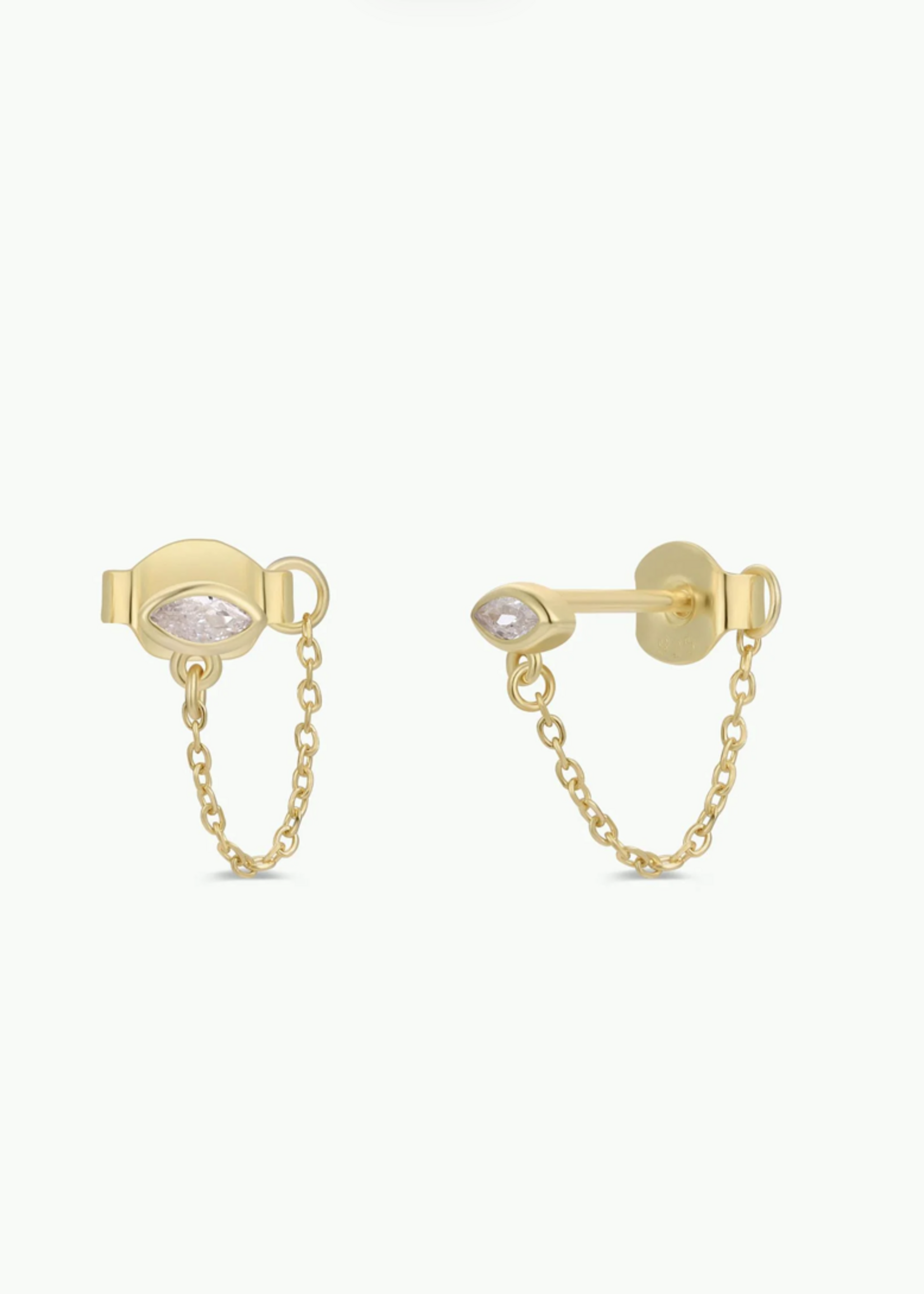 Chain Huggie Studs