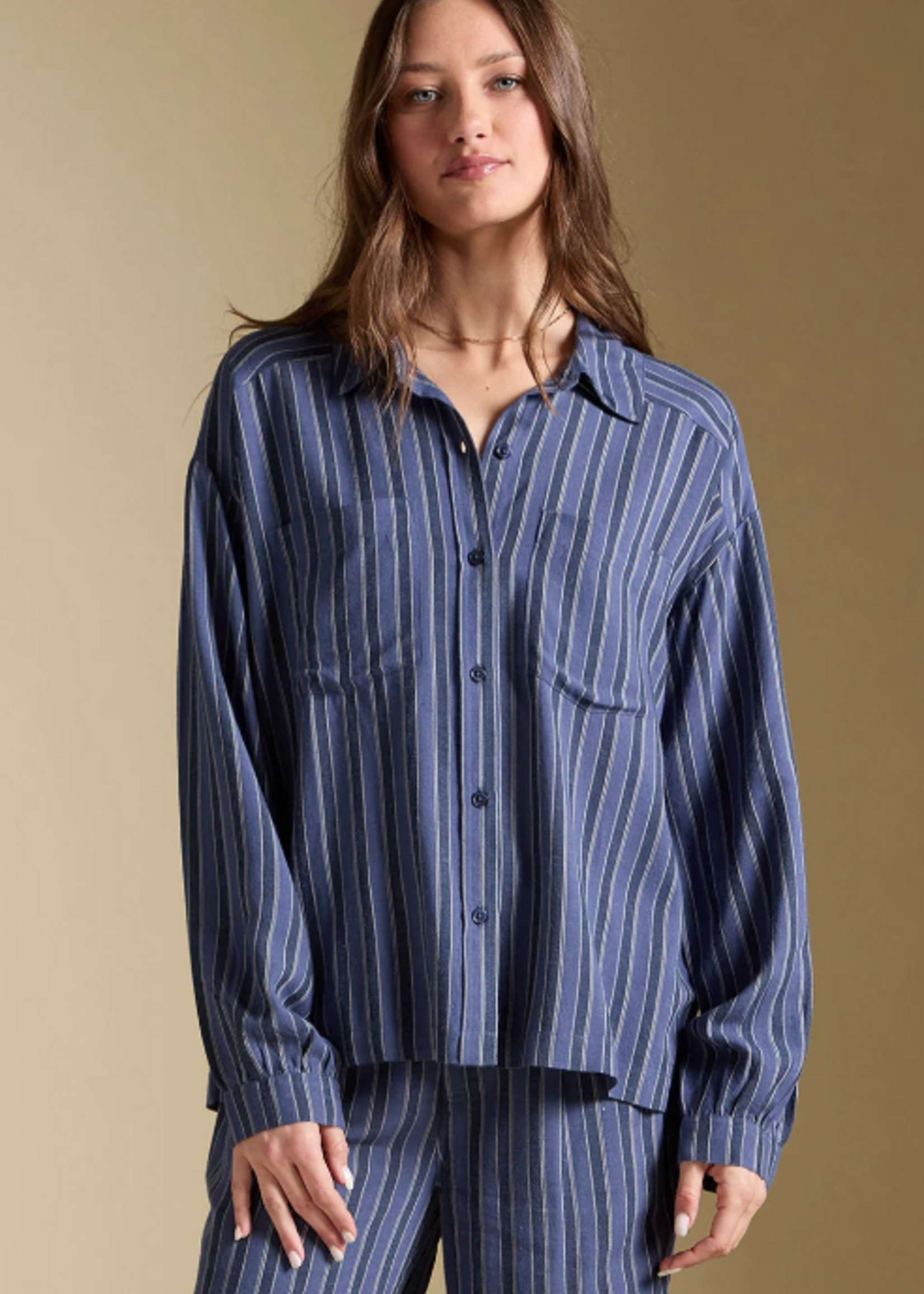 Liu Indigo Top
