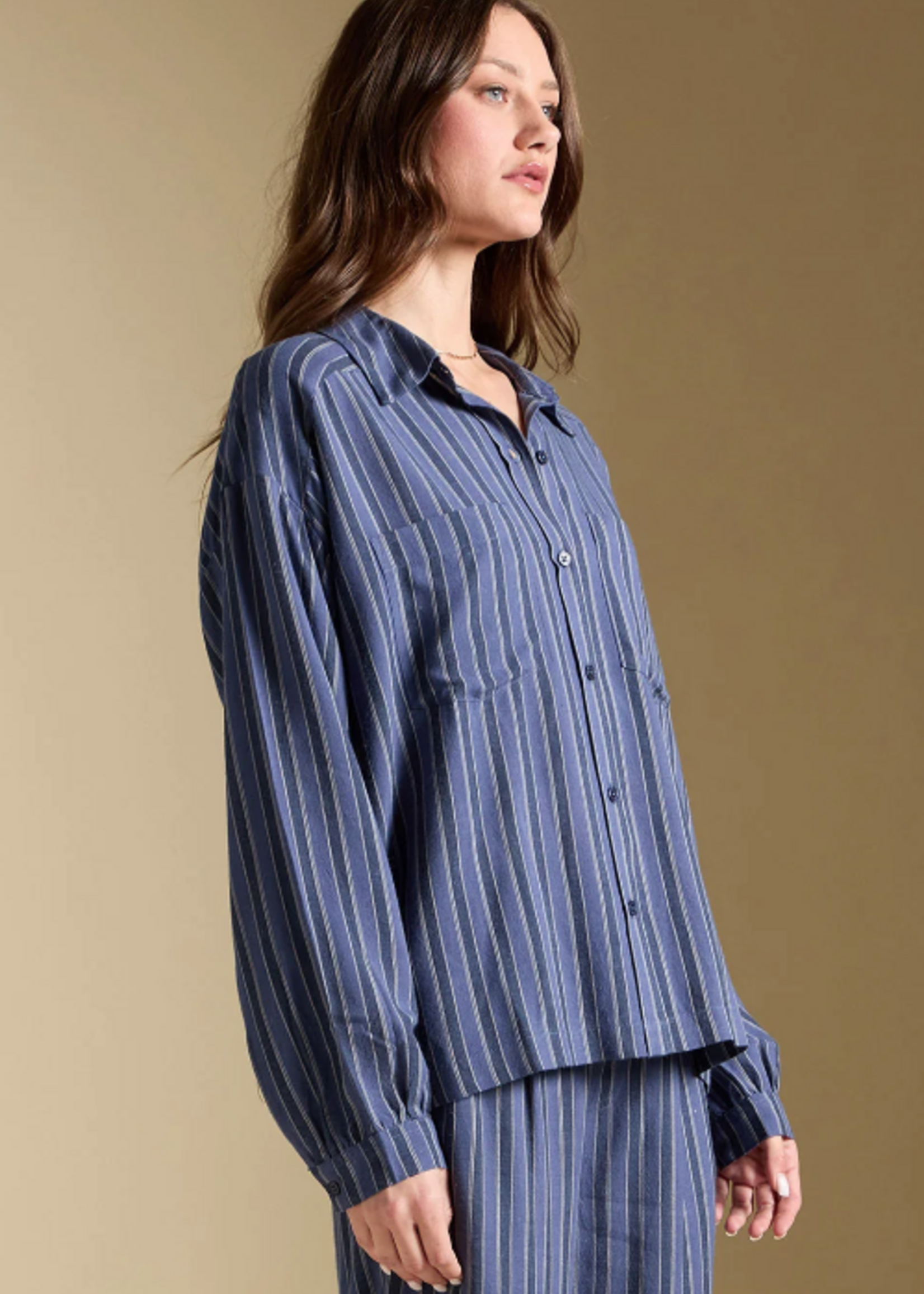 Liu Indigo Top