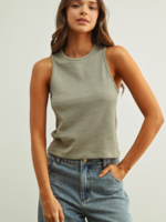 Washed Rib Sleeveless Top