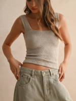 Washed Look Textured Top