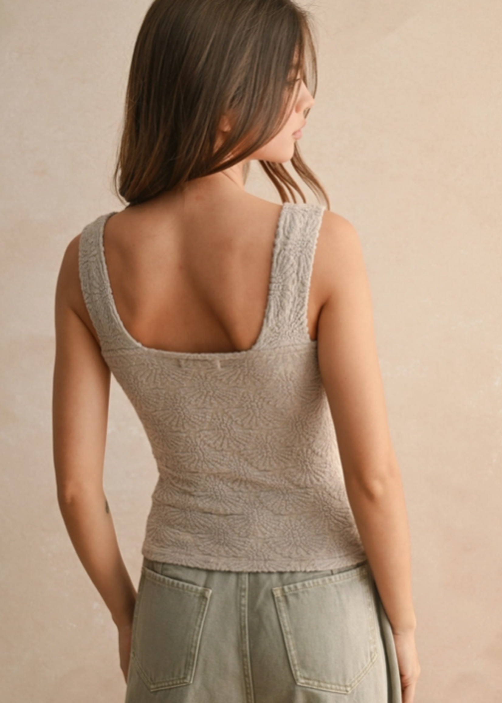 Washed Look Textured Top