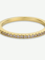 Gold Half Pave Ring