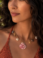 Sea La Vie Gold Shell Statement Necklace