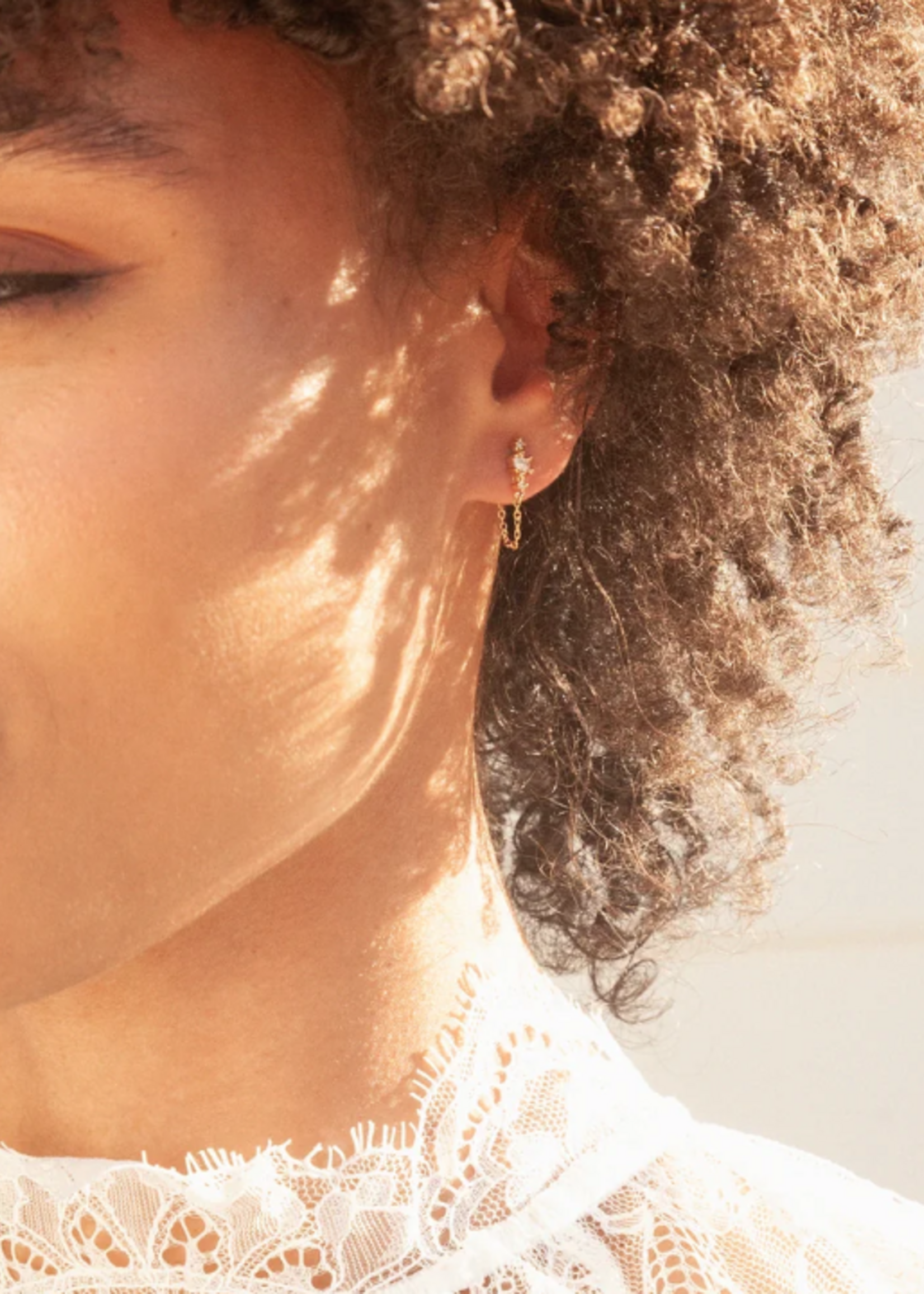 Lizzy Chain Stud Earrings
