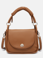 Effie Messenger Satchel Bag with Knotted Handle