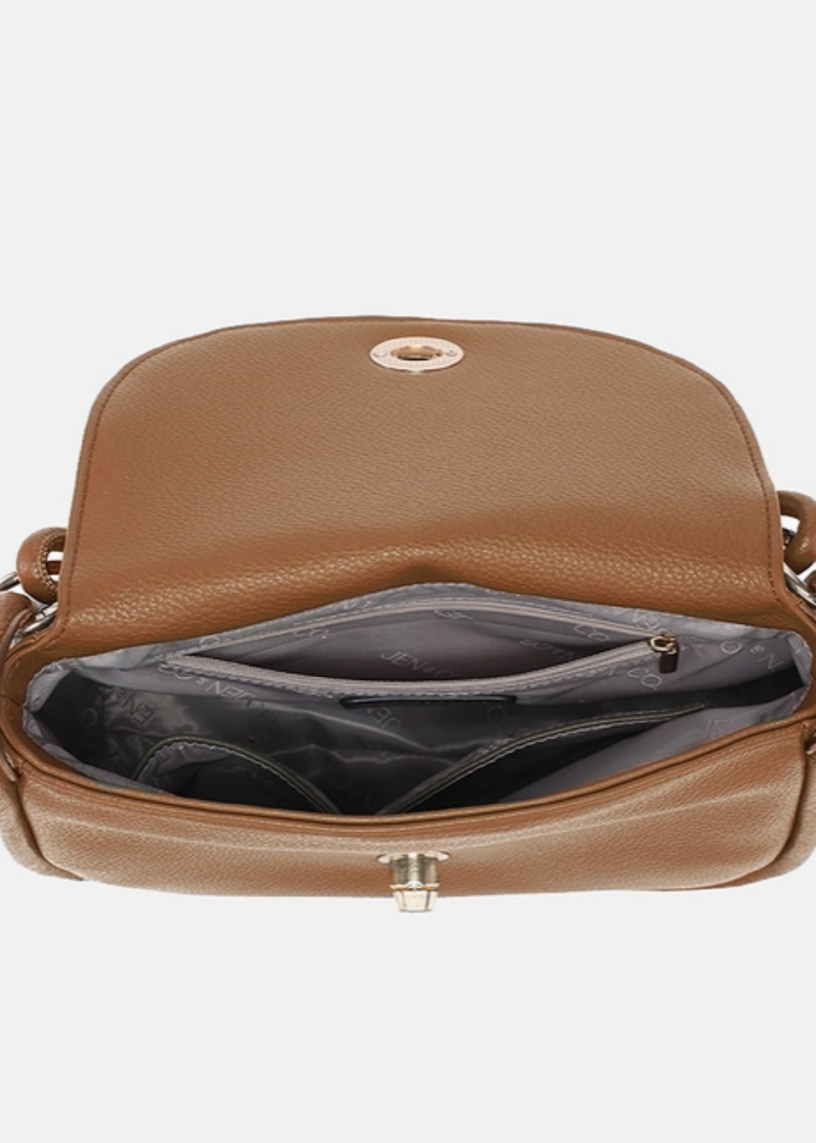 Effie Messenger Satchel Bag with Knotted Handle