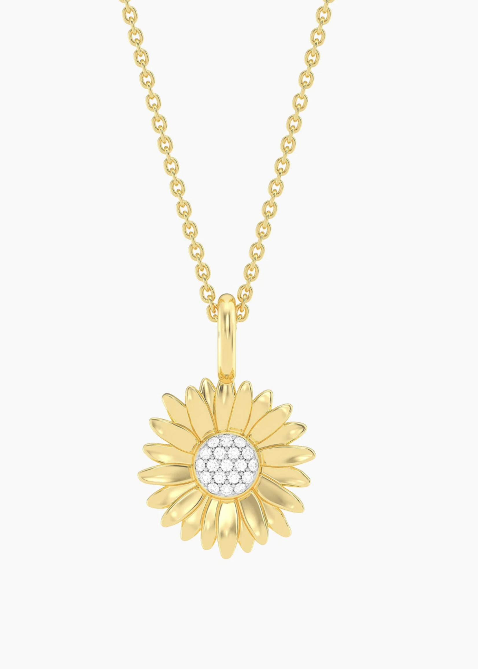 Sunflower Pendant Necklace