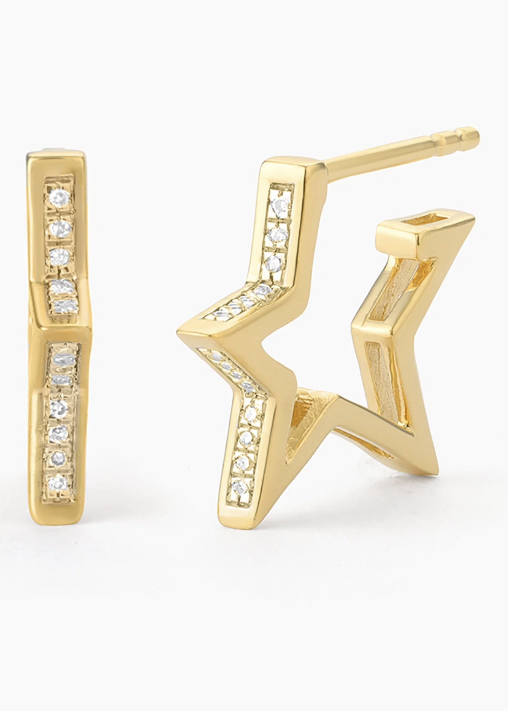 I See Stars Hoop Earrings