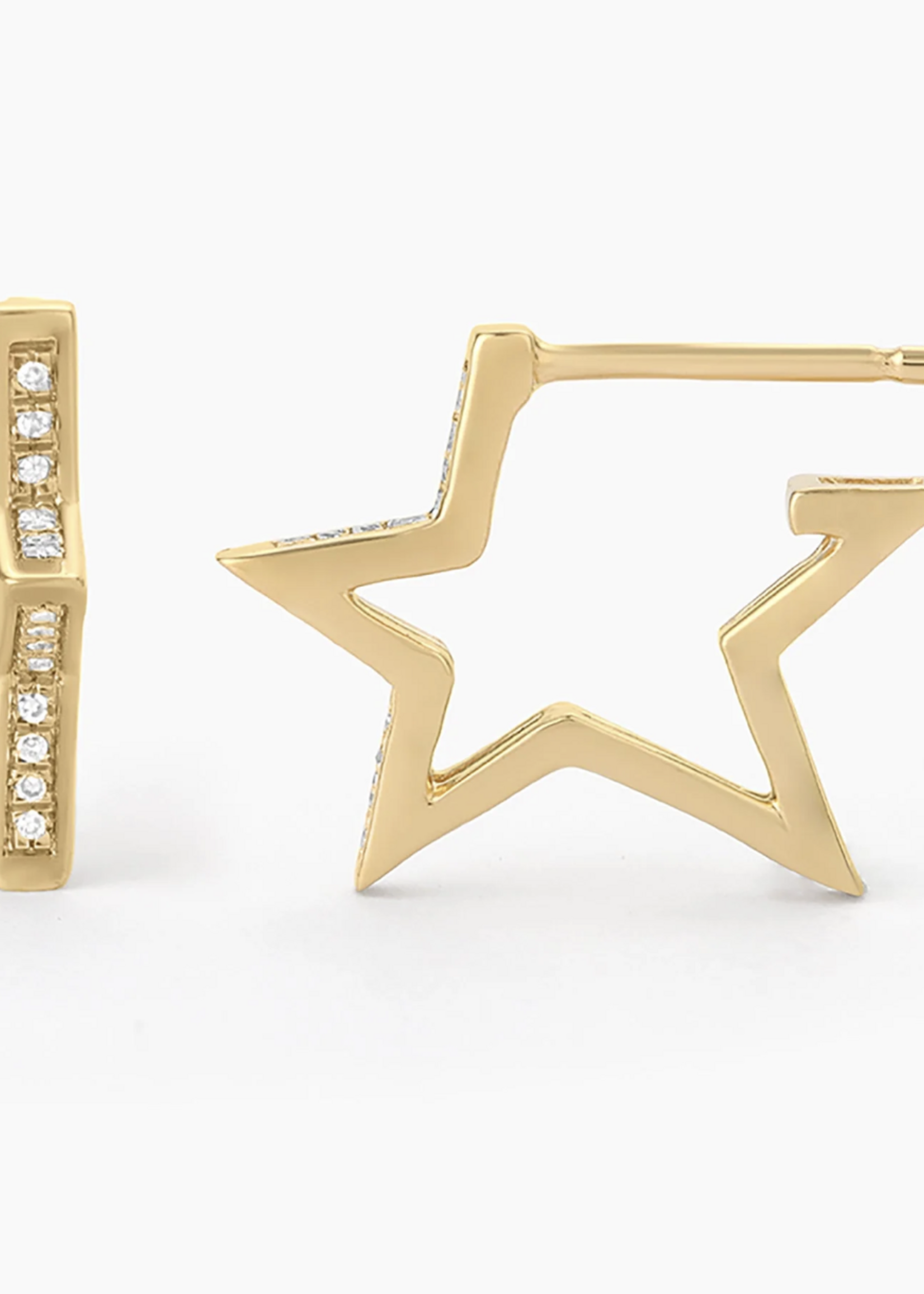 I See Stars Hoop Earrings