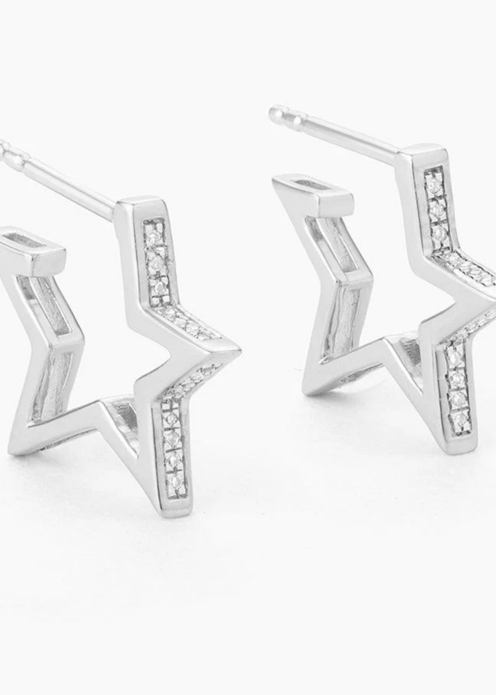 I See Stars Hoop Earrings