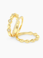 Round Triple Stackable Ring