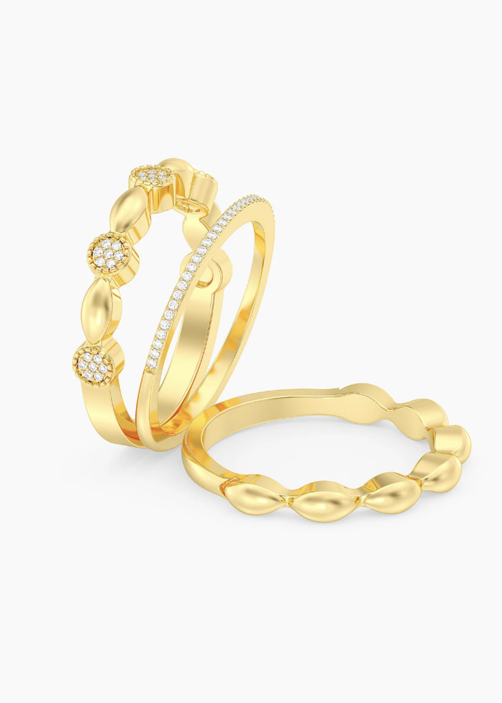 Round Triple Stackable Ring