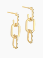Trio Link Drop Earrings