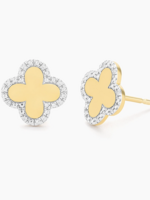 Classic Bloom Clover Stud Earrings