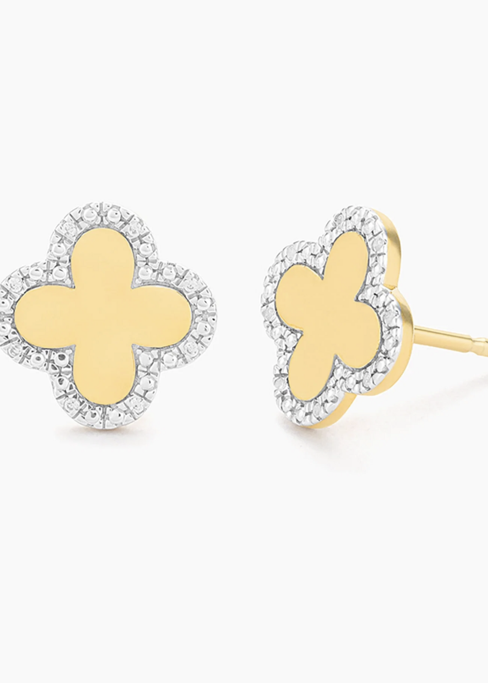 Classic Bloom Clover Stud Earrings