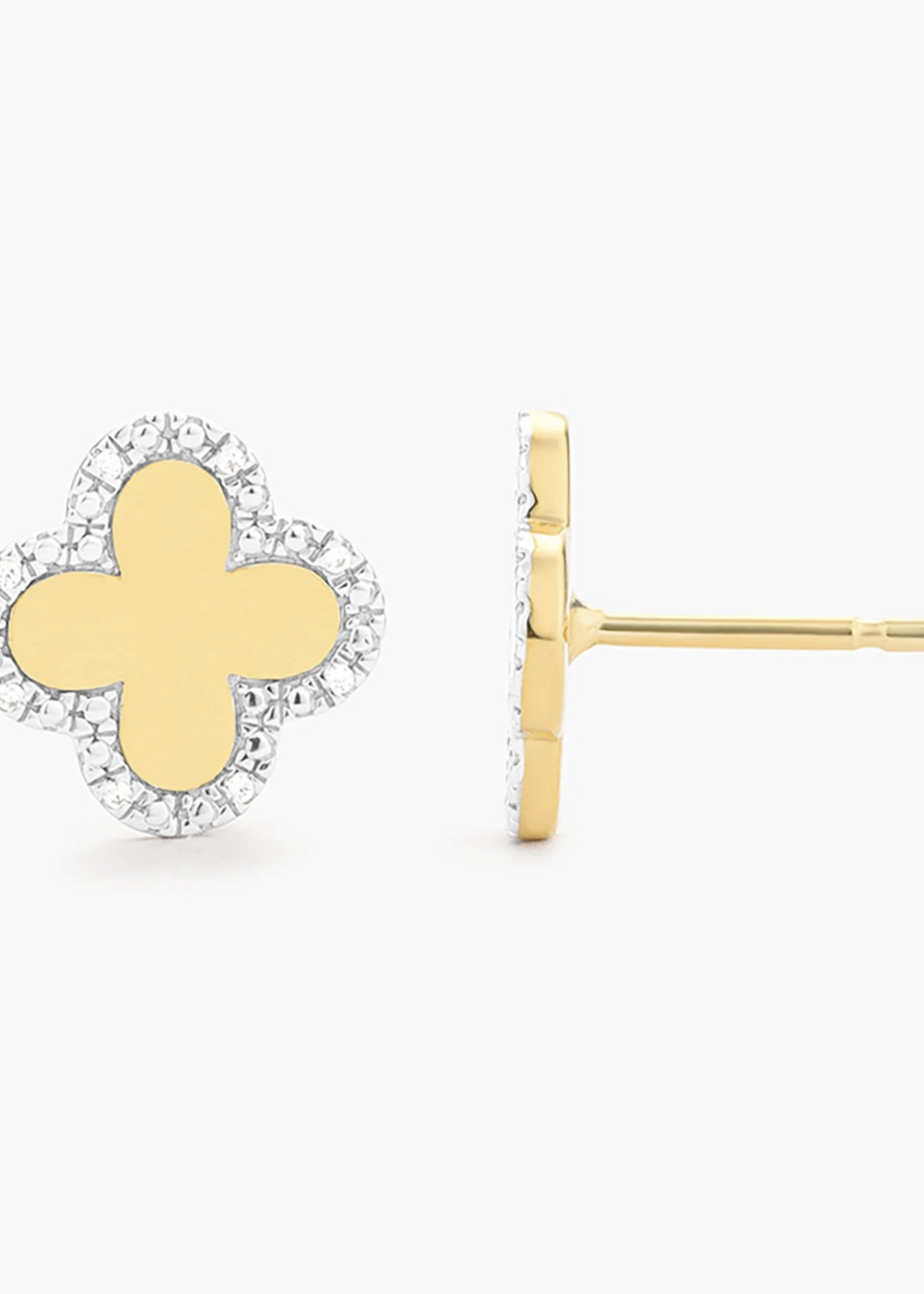 Classic Bloom Clover Stud Earrings