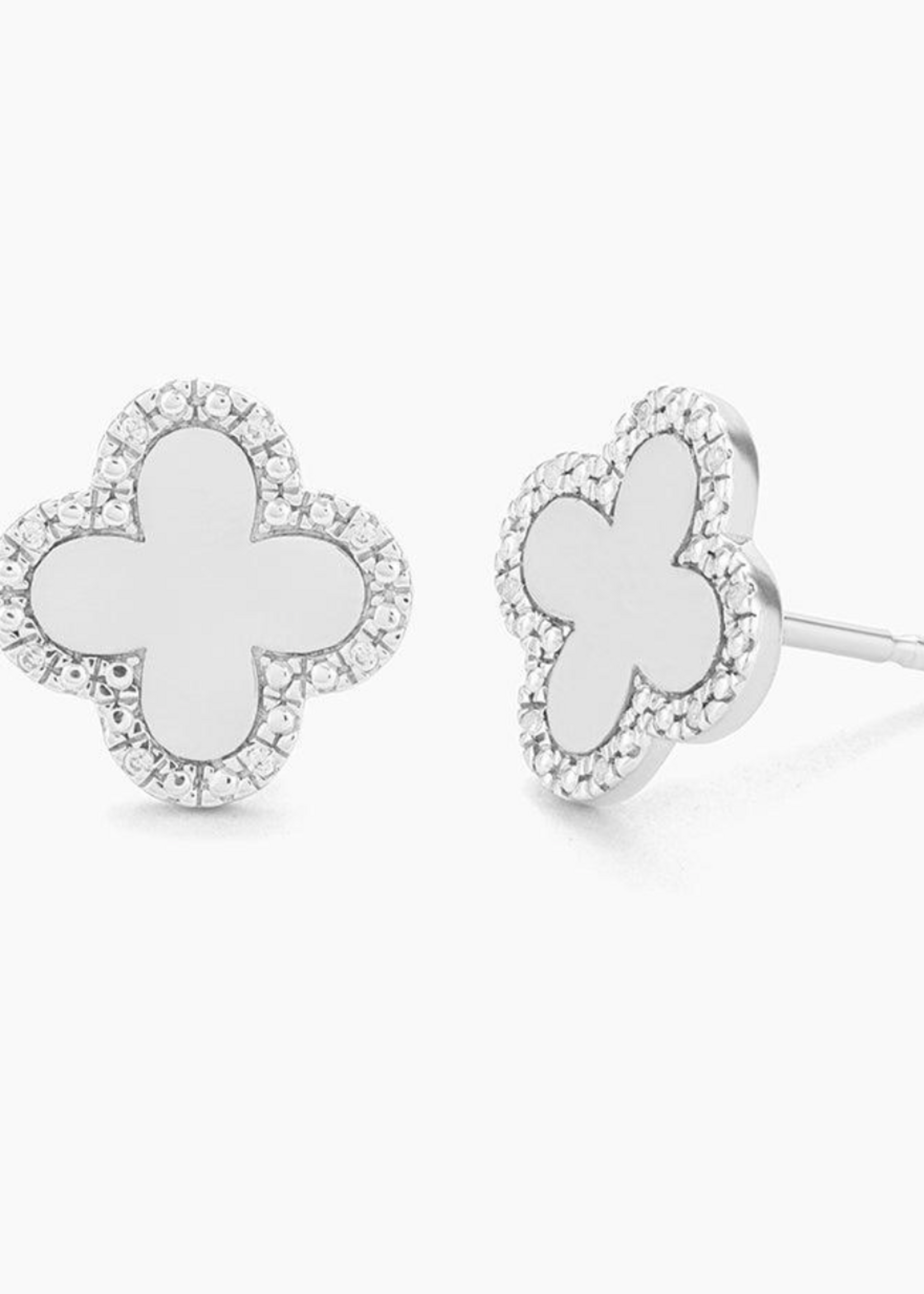 Classic Bloom Clover Stud Earrings