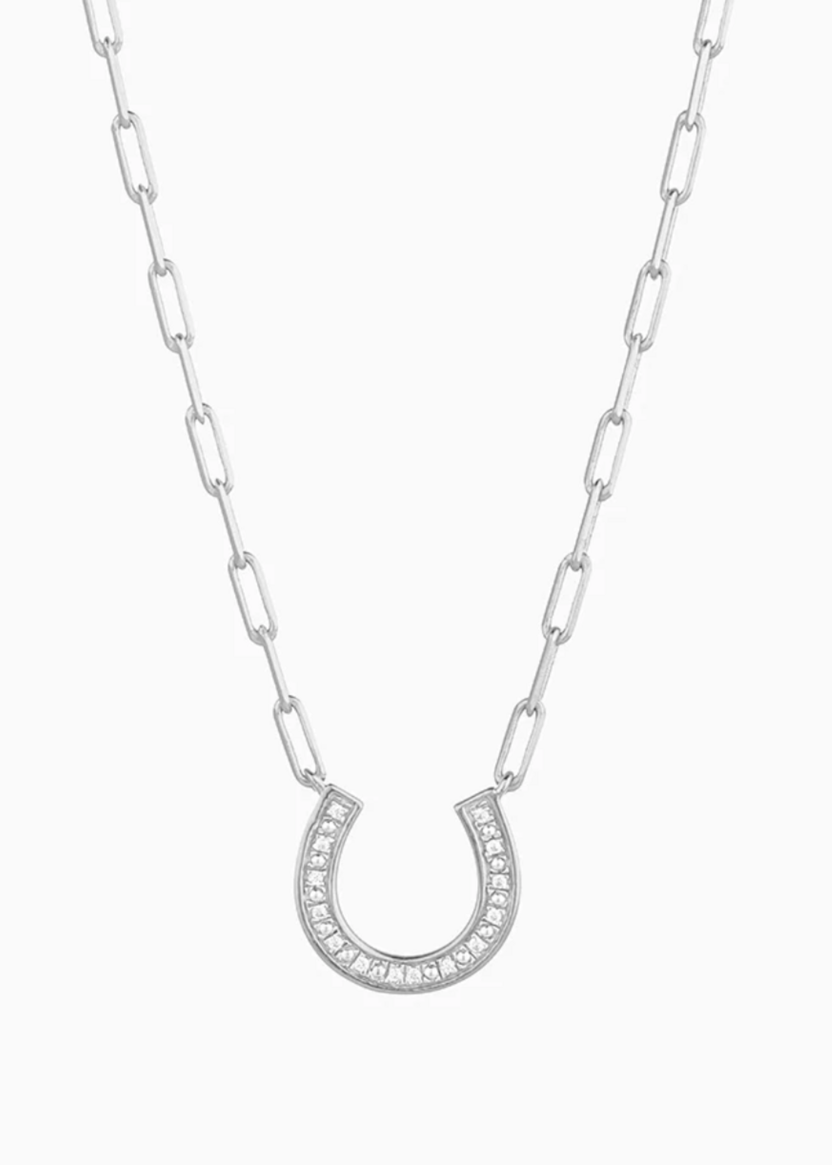 Lucky Horseshoe Pendant Necklace