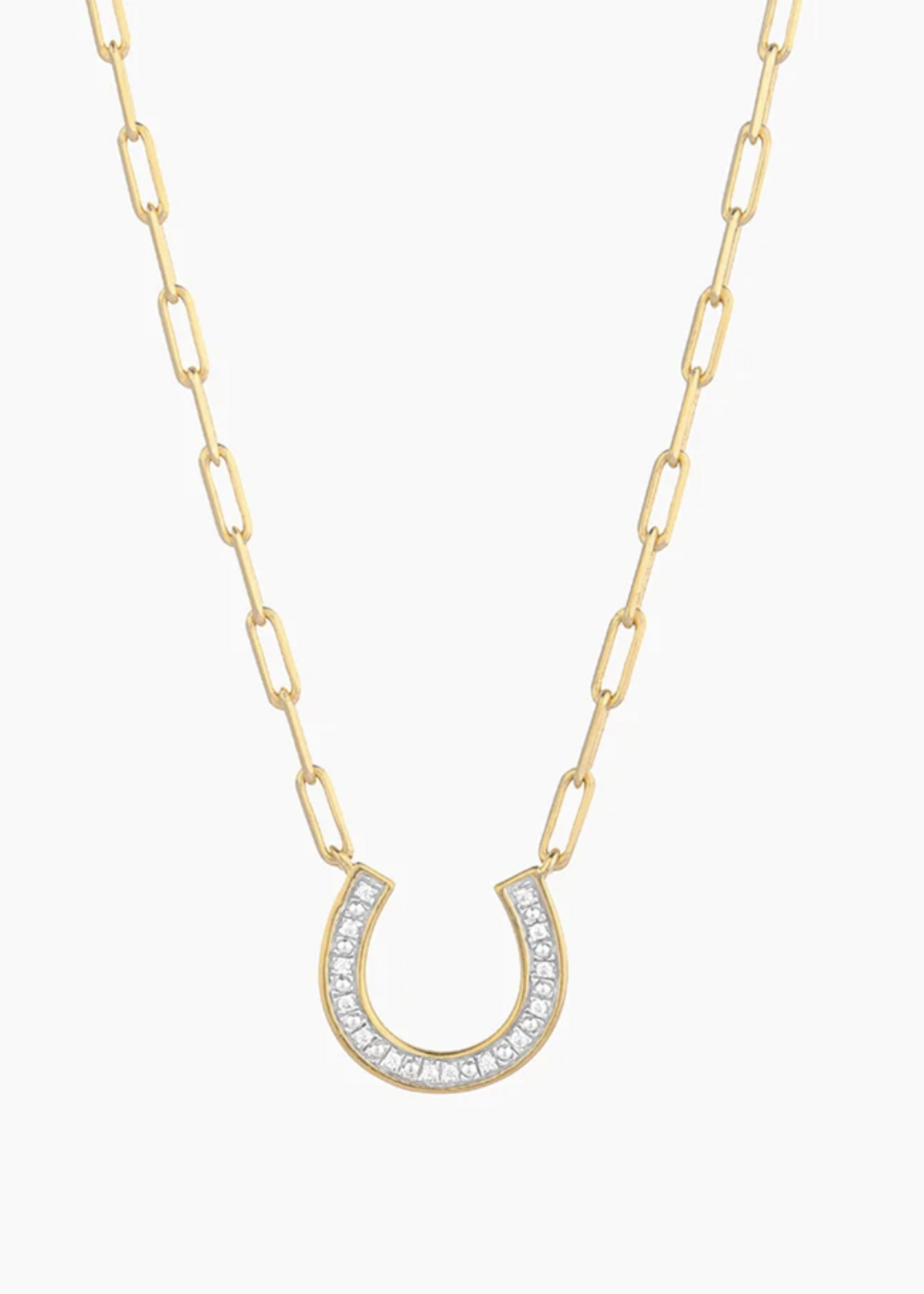 Lucky Horseshoe Pendant Necklace
