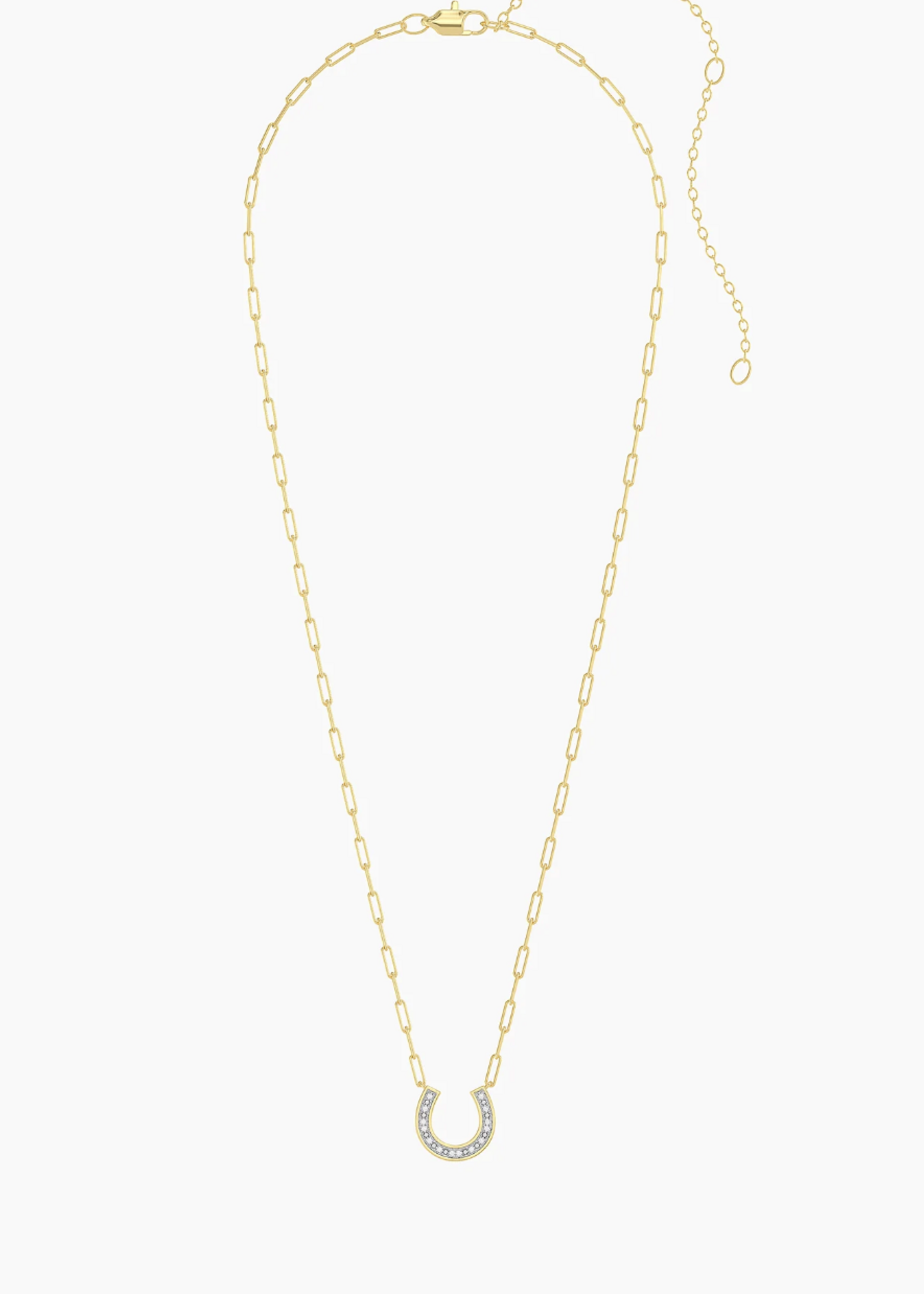 Lucky Horseshoe Pendant Necklace