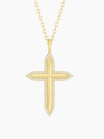Radiant Cross Pendant Necklace