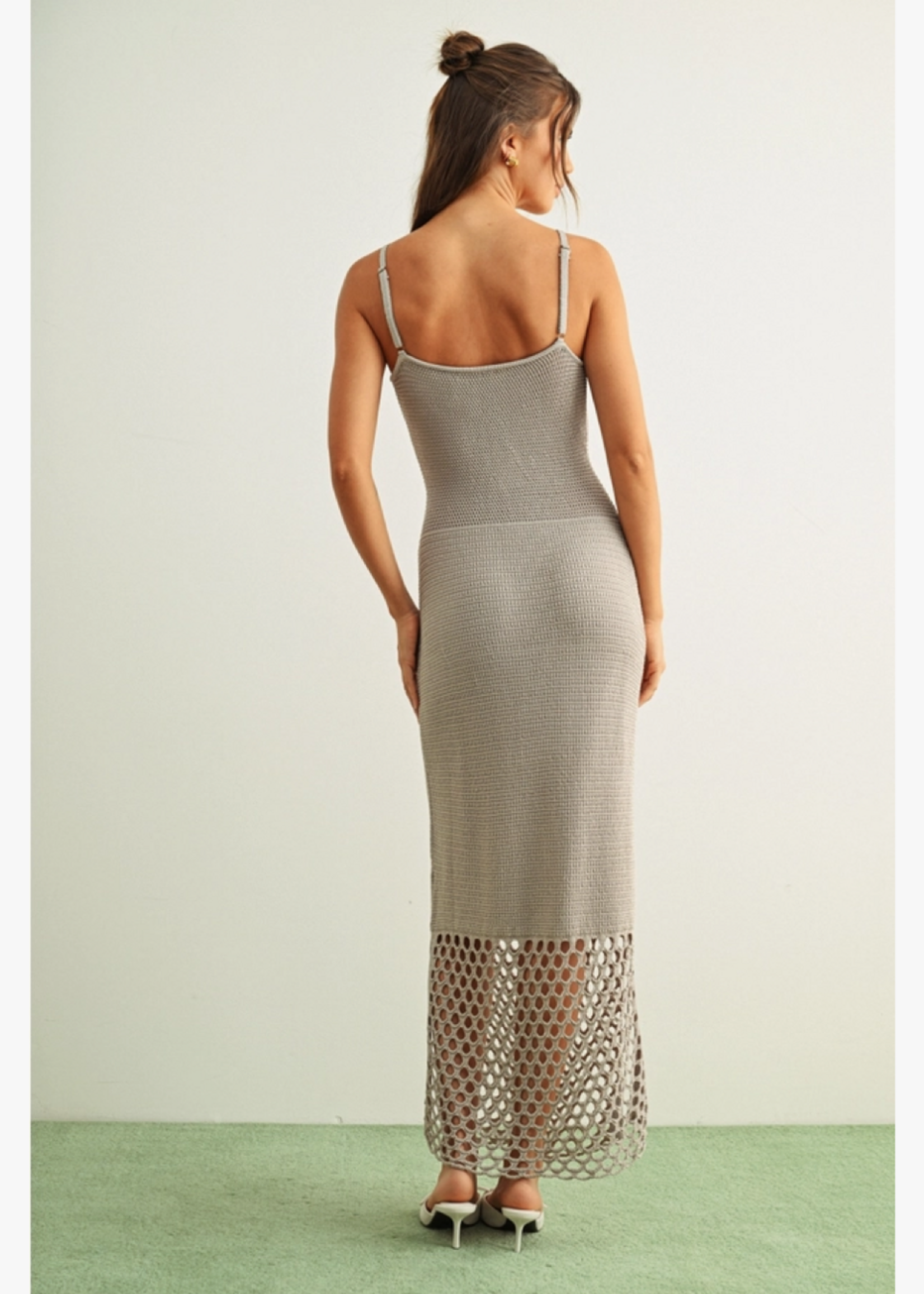 Crochet Knitted Maxi Dress