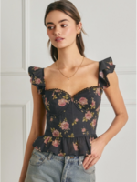 Corset Flutter Top