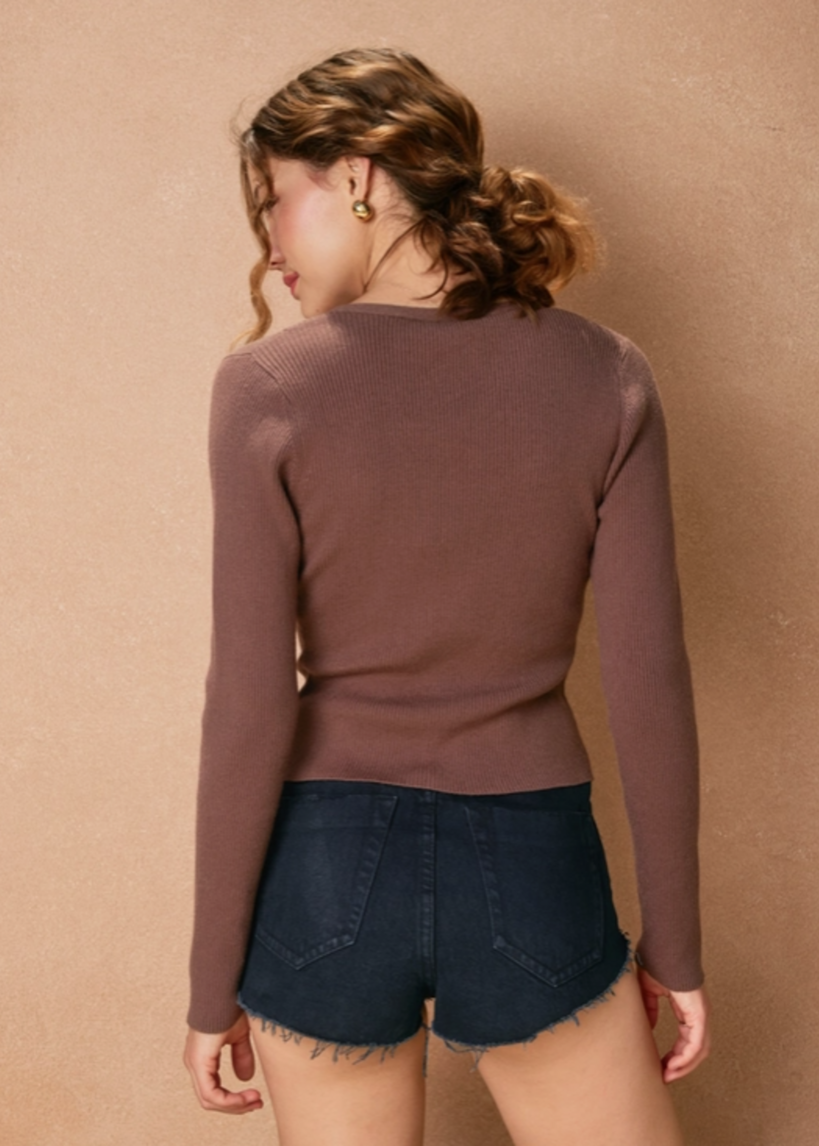 Laced Front Sweater