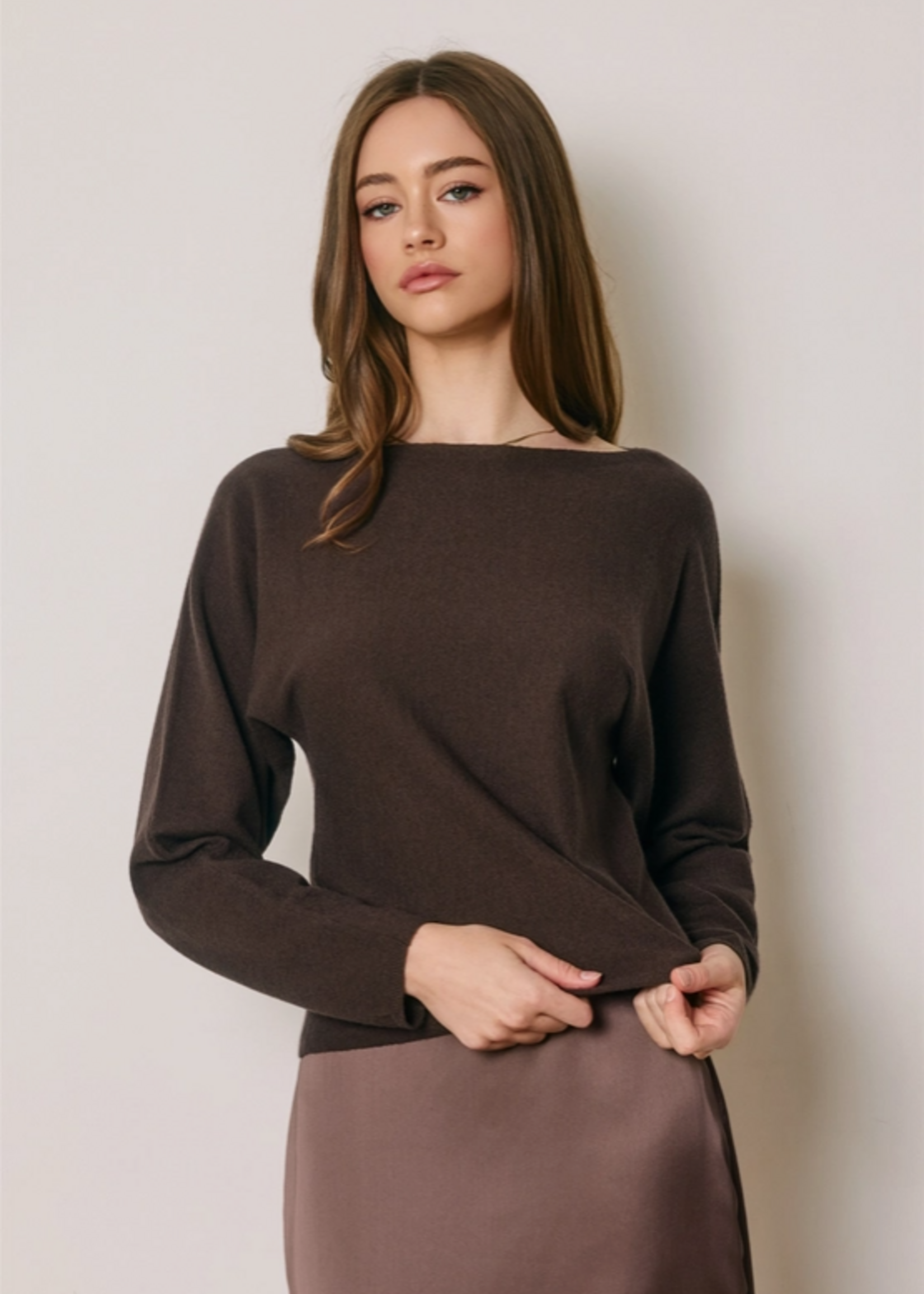 Lightweight Batwing Sleeve Sweater