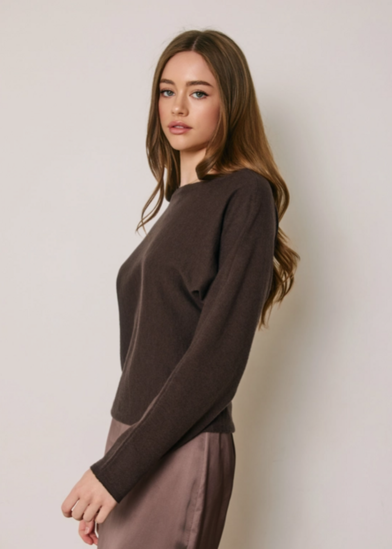 Lightweight Batwing Sleeve Sweater