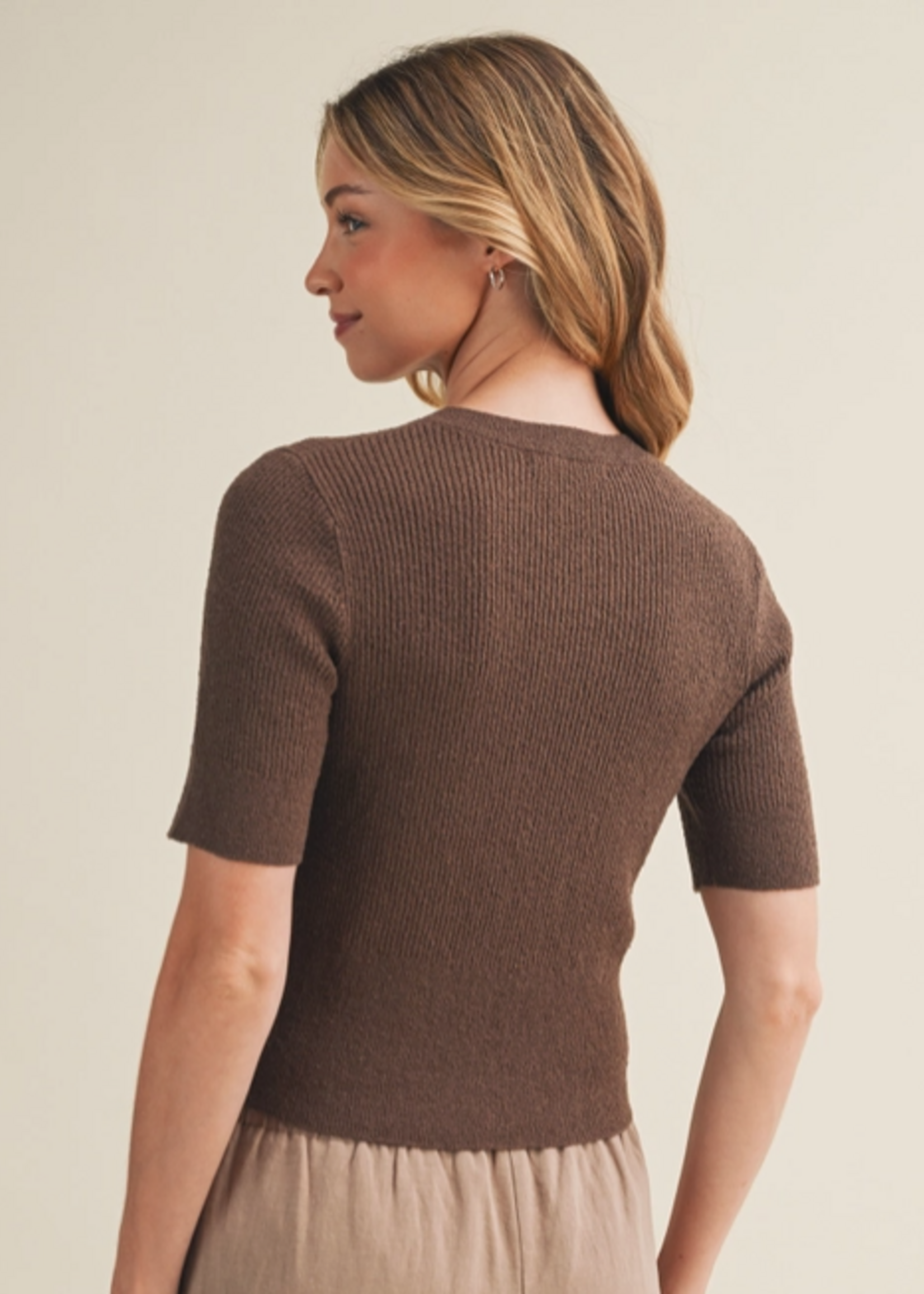 Rib Knit Bodycon Pullover
