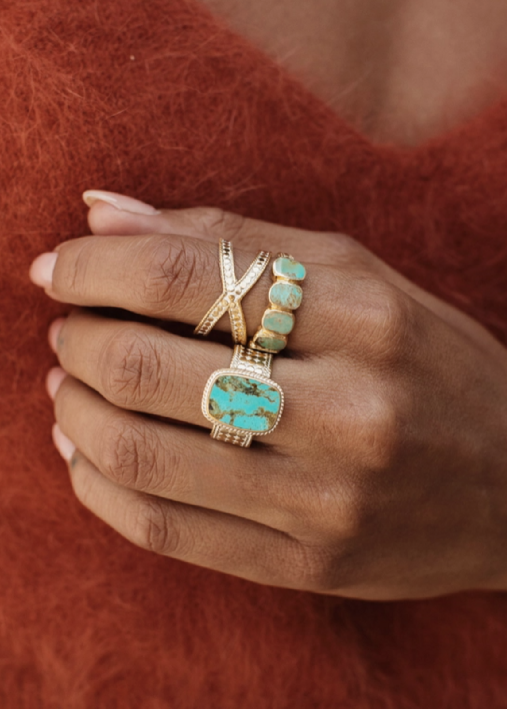 Turquesa Cushion Ring