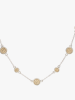 Classic Station Necklace Gold & Silver